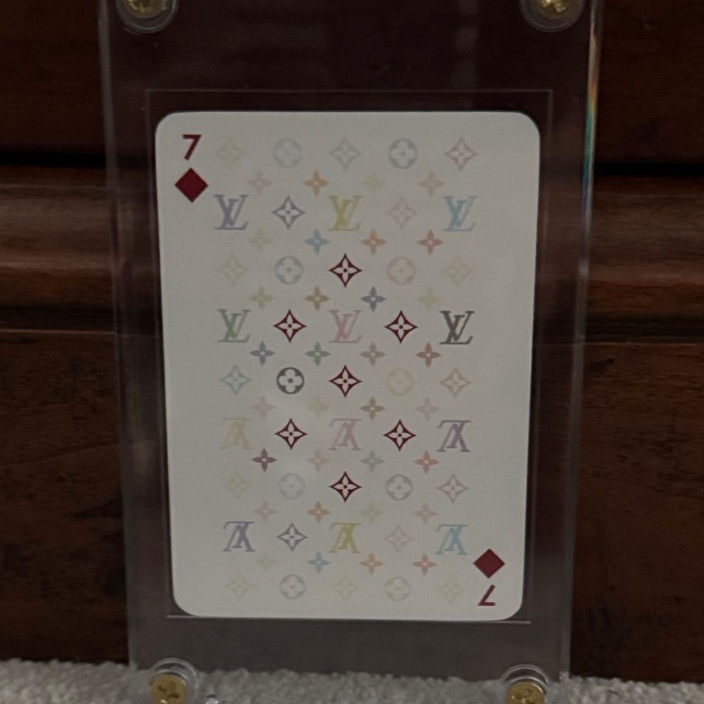 Louis Vuitton Takashi Murakami Monogram Playing Card - 7 Of Diamonds